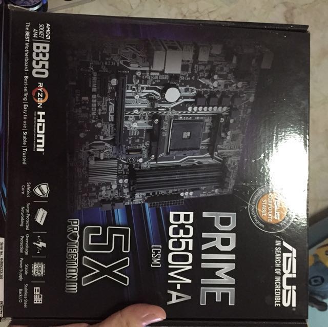 Asus Prime B350m A Amd Motherboard On Carousell