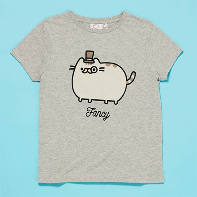 Bn Primark Pusheen Cat T Shirt Grey Women S Fashion Clothes