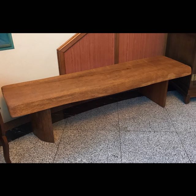 Burmese teak bench / table top SOLID WOOD, Furniture, Tables & Chairs on Carousell