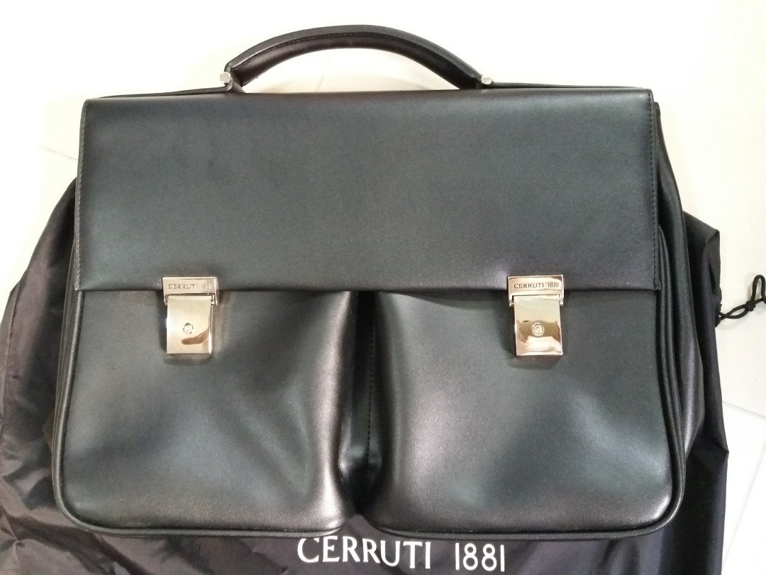 CERRUTI 1881 genuine leather bag, Men's Fashion, Bags, Briefcases on ...