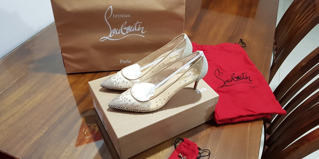 Christian Louboutin Heels Follies Strass Luxury Accessories on