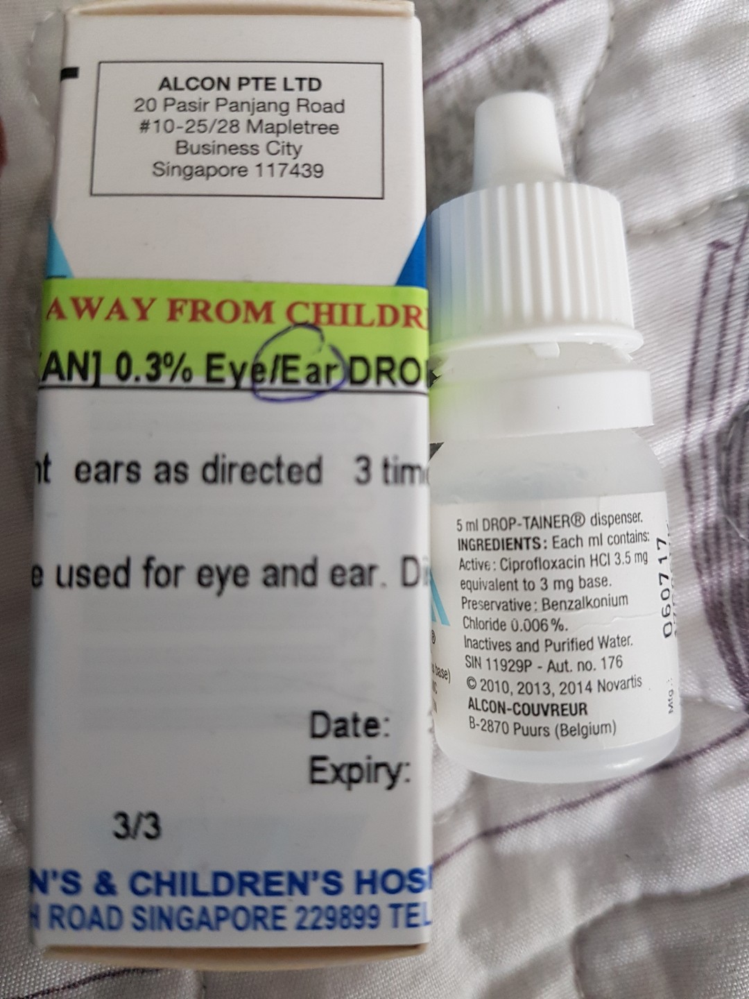 CILOXAN ear or eye drop, Beauty & Personal Care, Face, Face Care on