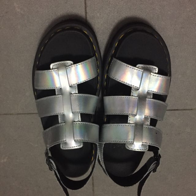 dr martens holographic sandals