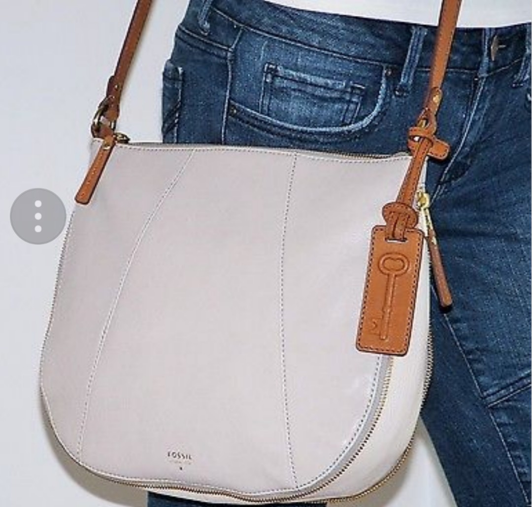 White and tan bag hot sale