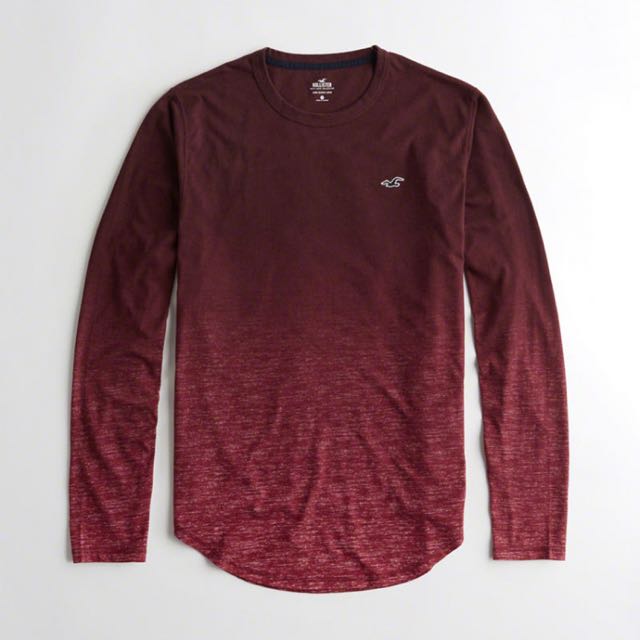 hollister red long sleeve