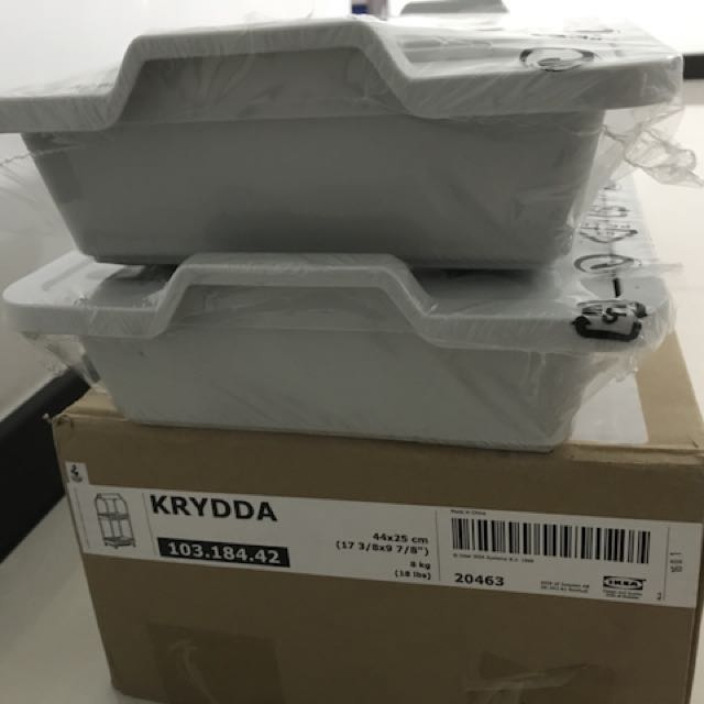 IKEA KRYDDA / VAXER Hydroponic (2-tier) rack + LED lights + Insertion ...