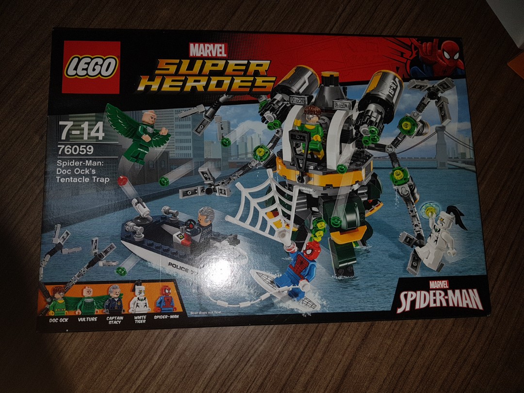 lego spiderman doc ock tentacle trap