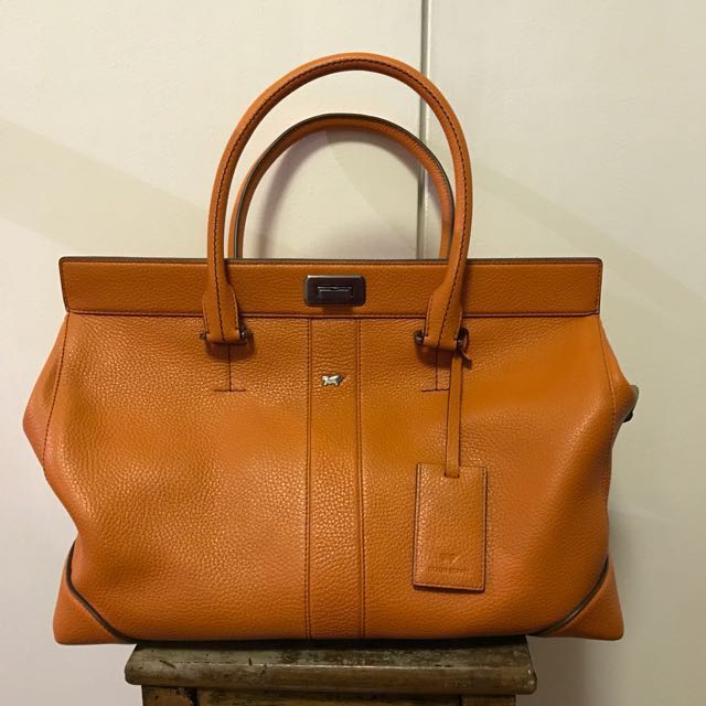 braun buffel leather bag