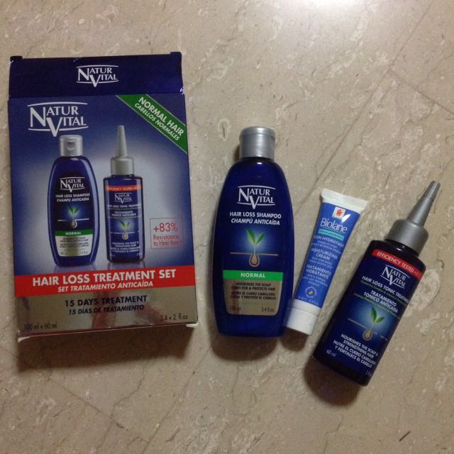 Natur Vital Hair Loss 15 Day Treatment Set Travel Size Health