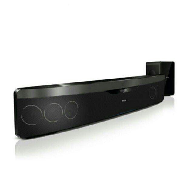 Philips home theatre system sound bar with sub woofer, Audio, Soundbars