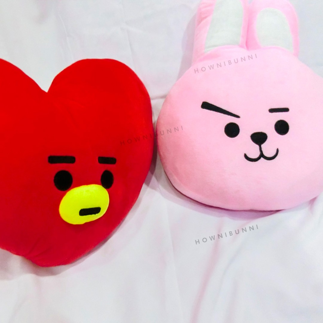 Readystock] Bt21 Cooky & Tata Pillow, Hobbies & Toys, Collectibles &  Memorabilia, Fan Merchandise On Carousell