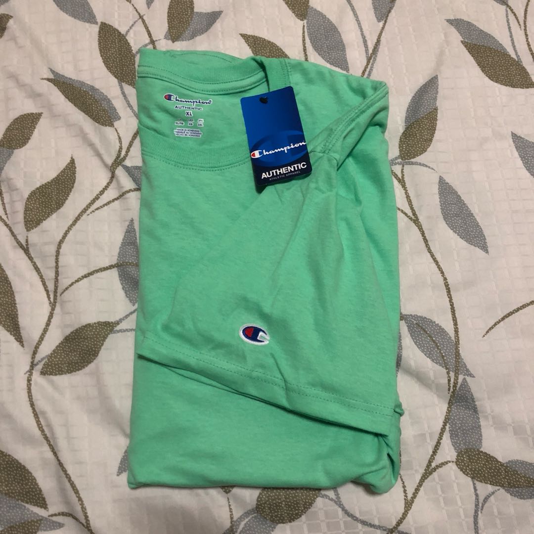 mint green champion shirt
