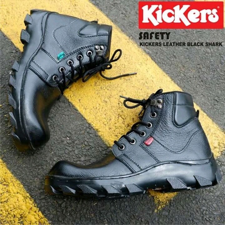 Sepatu Safety Kulit Merk Kickers Fesyen Pria Sepatu Di Carousell