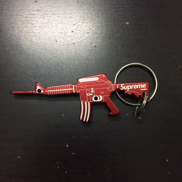 Supreme FW14 M16 Bottle Opener Keychain Red
