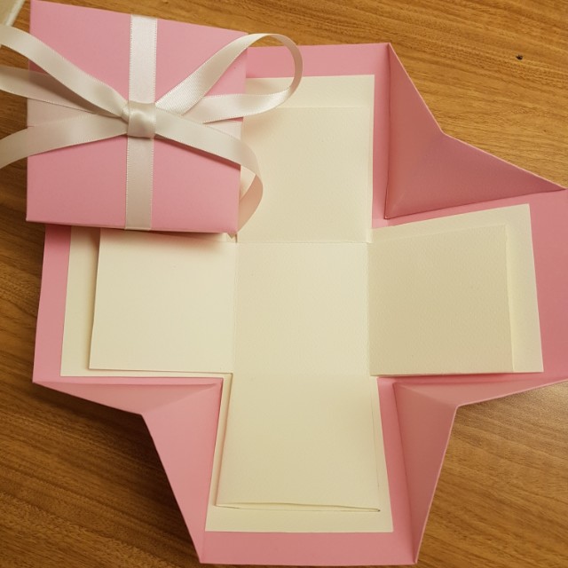 Sweet Pink Explosion Box, Hobbies & Toys, Stationery & Craft, Occasions ...
