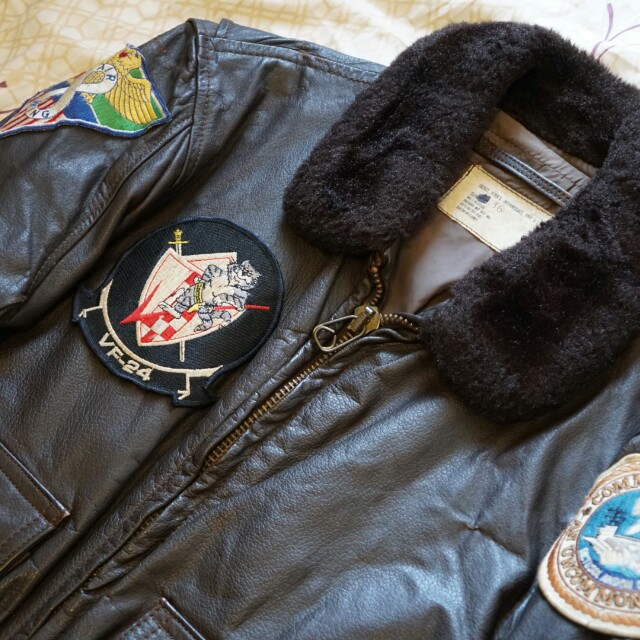 Us Navy G 1 Leather Flight Jacket W Patches 1990 90 New Men S Us Navy G 1 Leather Flight Jacket W