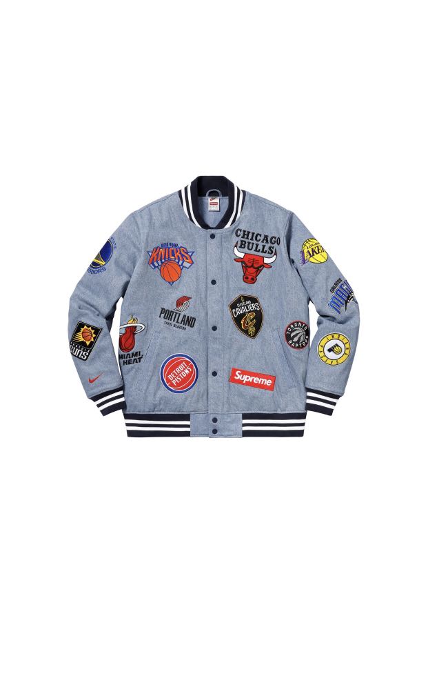 Want to buy supreme x nba varsity jacket Bulletin Board Looking For on Carousell