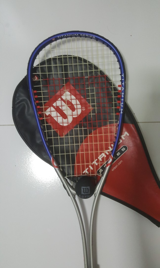 wilson titanium power squash racket