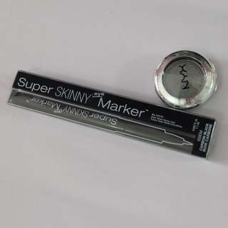 Super skinny eye marker & singel shadow NYX