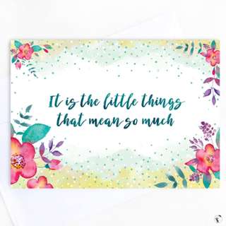 Little Things Greeting Card