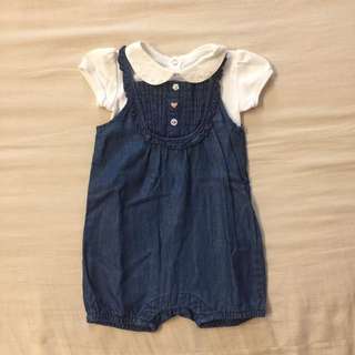 Jacadi 6m包屁衣+Chicco 吊帶背心