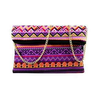 FREONG Sling bag tribal ungu NEW