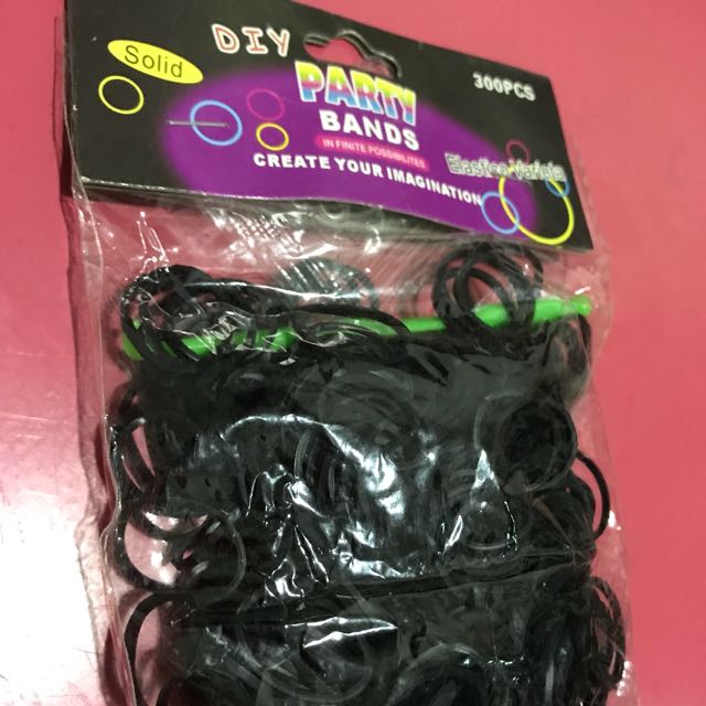 tiny black rubber bands