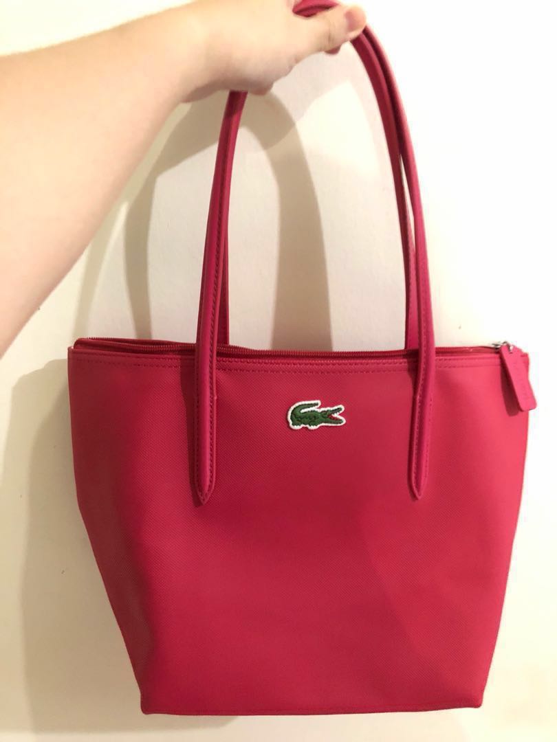 Authentic Lacoste zip tote bag in 