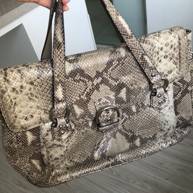 Coach snakeskin tote store