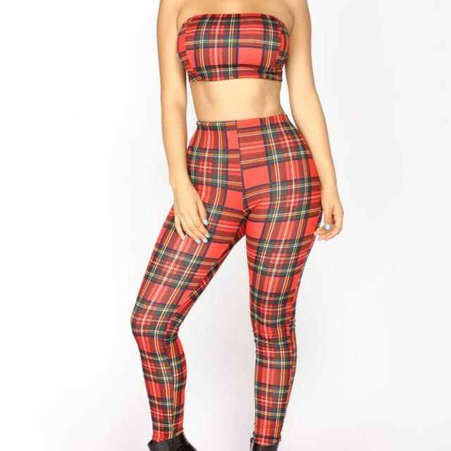 fashion nova plaid jumpsuit