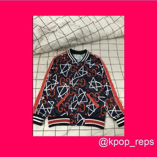 guccighost star bomber jacket