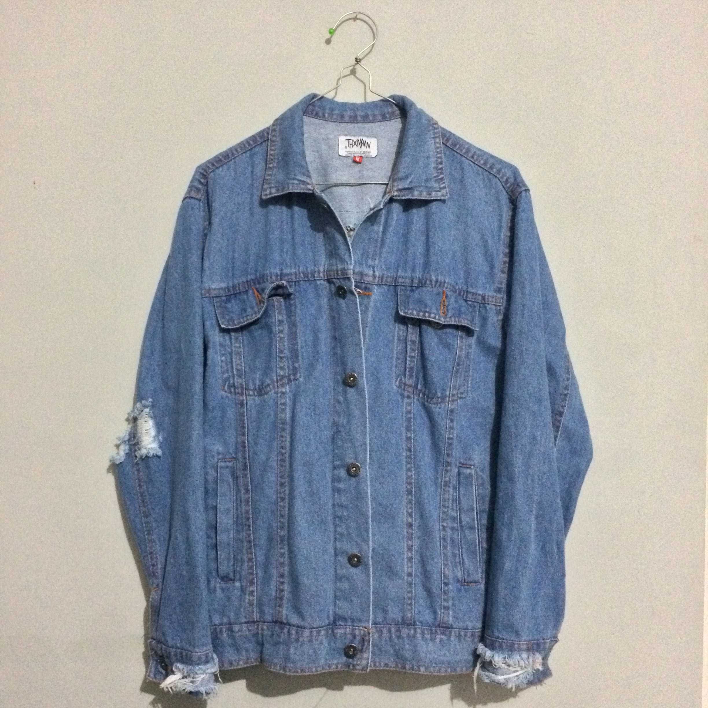 Jacket Jeans Denim Larisa Eye Thxnsmn Fesyen Pria Pakaian Di Carousell