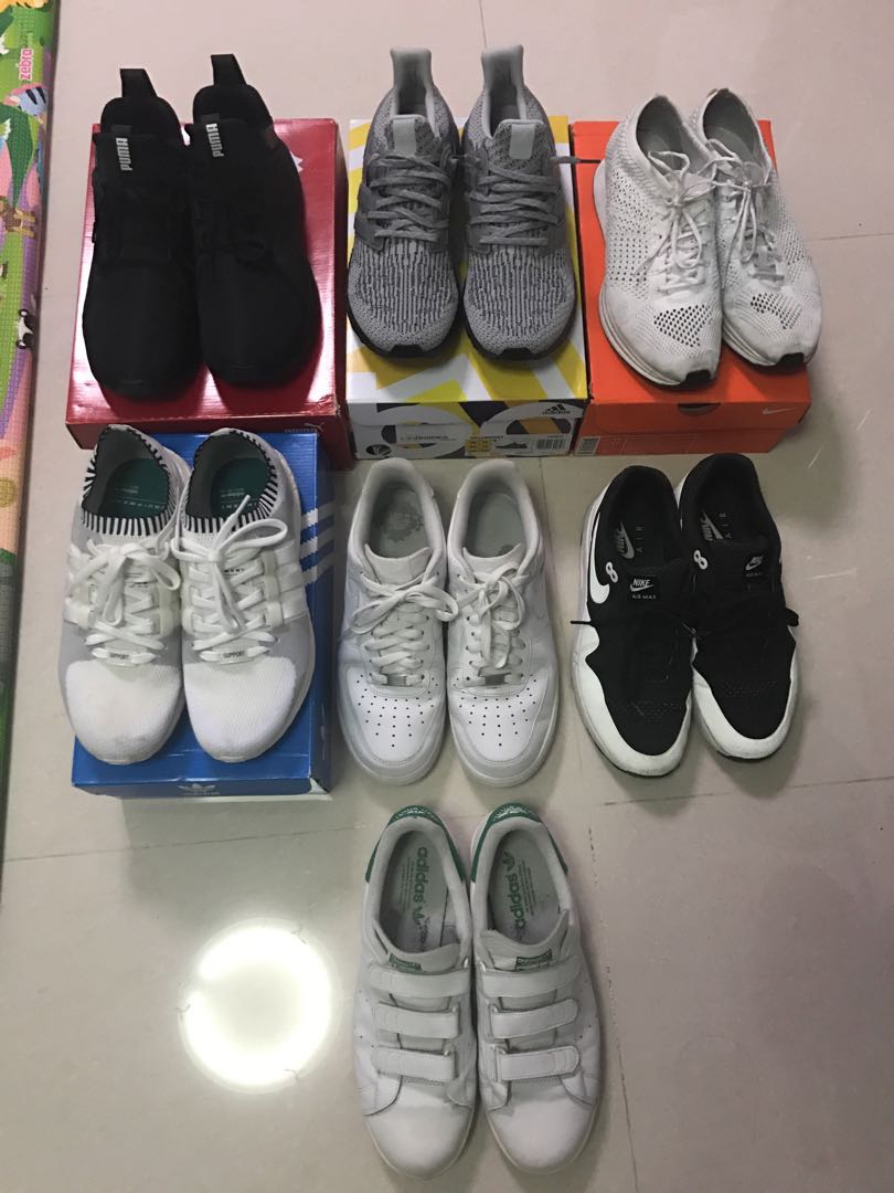 Nike adidas on sale puma shoes