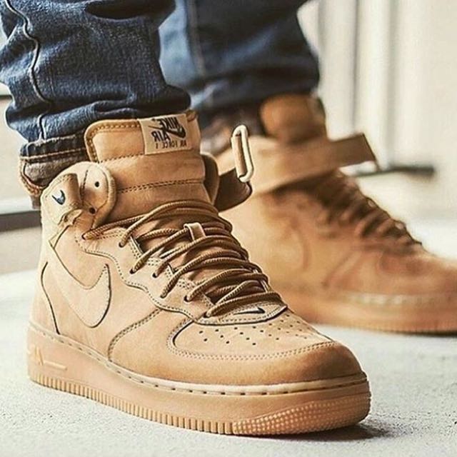nike air force 1 mid wheat for sale