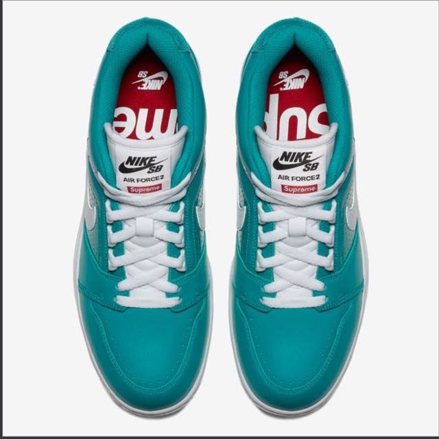 supreme air force 2 teal