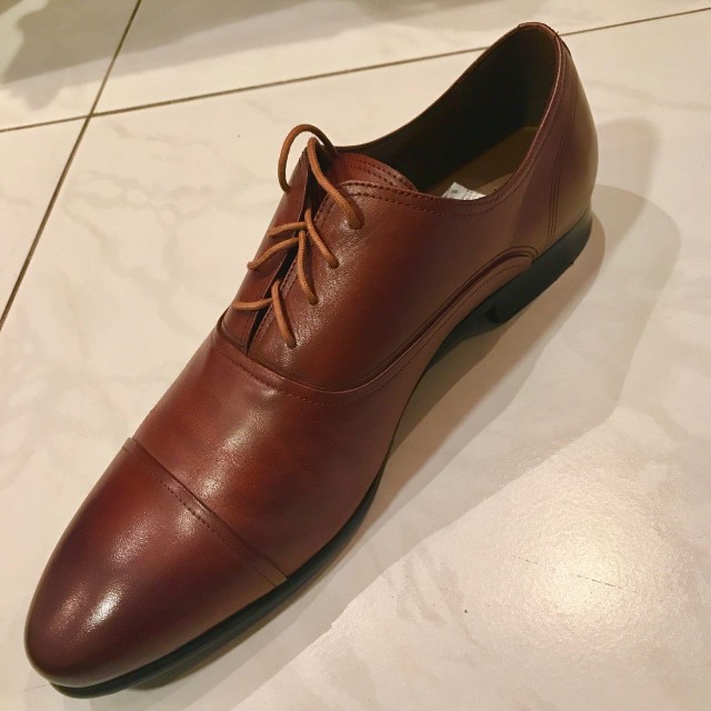 Pedro Burnished Leather Oxford Shoes 