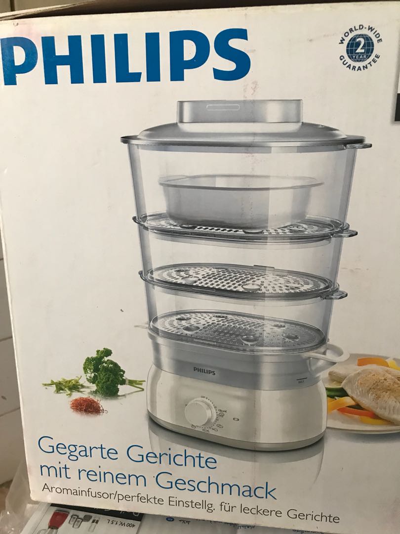 Philips Food Steamer, TV & Home Appliances, Irons & Steamers on Carousell