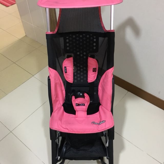 pockit stroller pink
