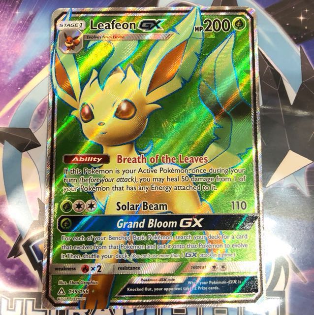 Pokemon Ultra Prism Leafeon Gx Full Art Toys Games Board Games Cards On Carousell Pokemon card #139 from ultra prism scan and price information. pokemon ultra prism leafeon gx full art