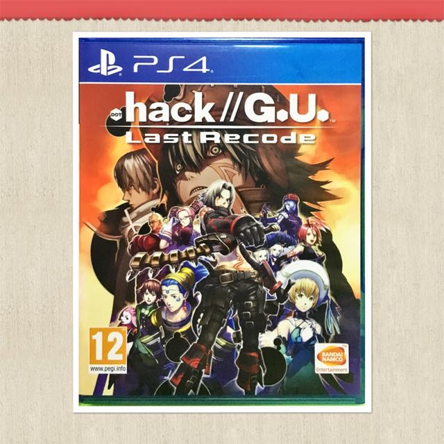 Ps4 Game Dot Hack G U Last Recode Toys Games Video Gaming Video Games On Carousell