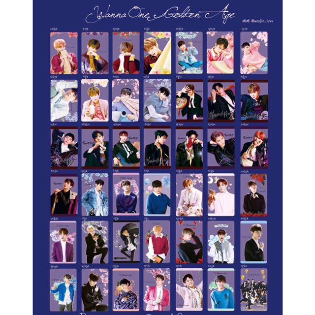 Sg Go Wanna One Member Transparent Photocard Pc Set I Promise You Golden Age Day Night Produce 101 Hobbies Toys Collectibles Memorabilia K Wave On Carousell