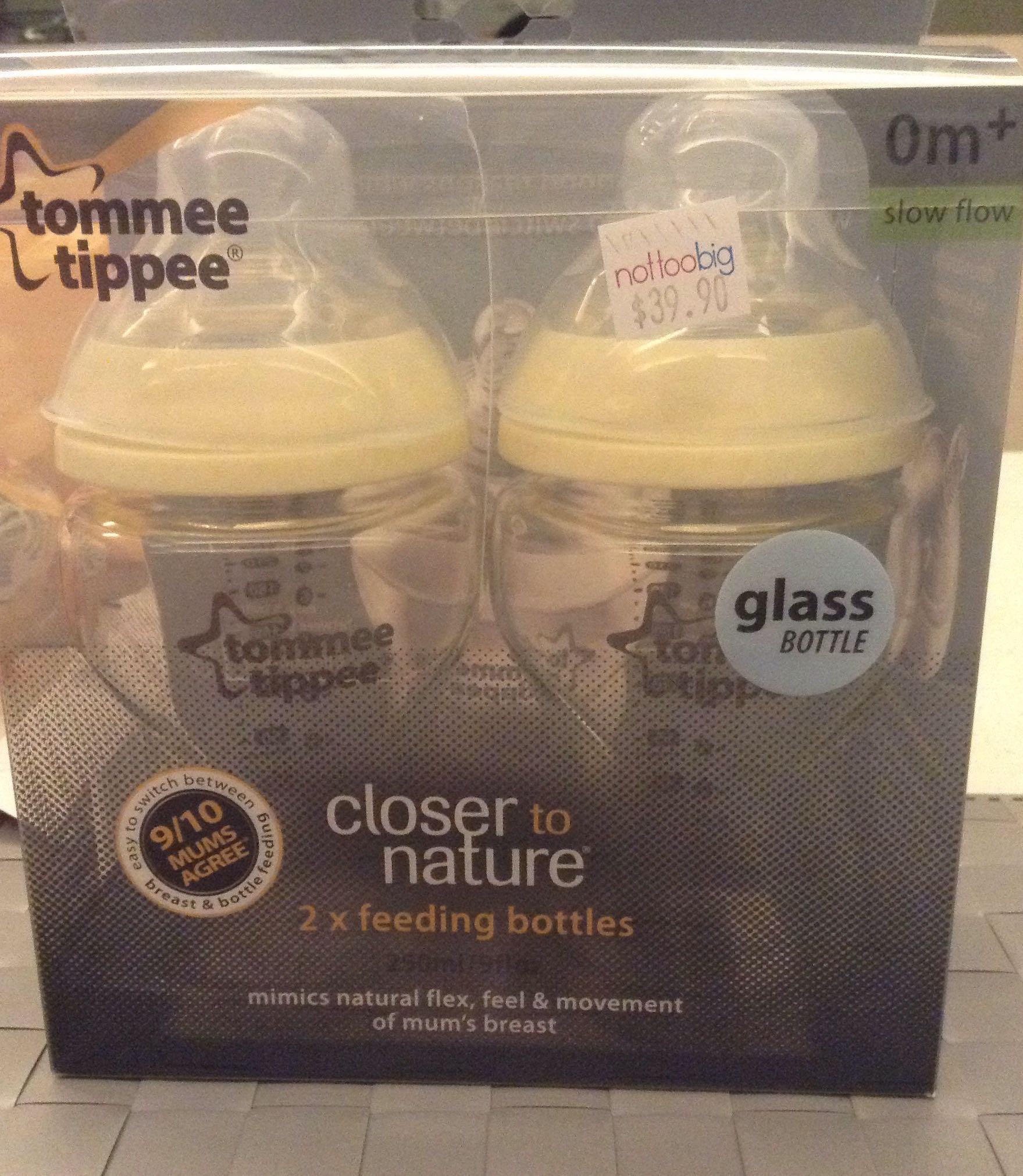 tommee tippee glass bottle 240ml