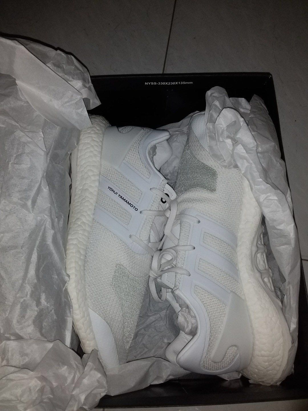y3 pure boost triple white