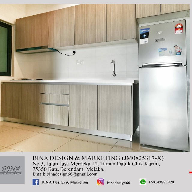 10feet Kitchen Cabinet With Solid Surface Top Home Furniture