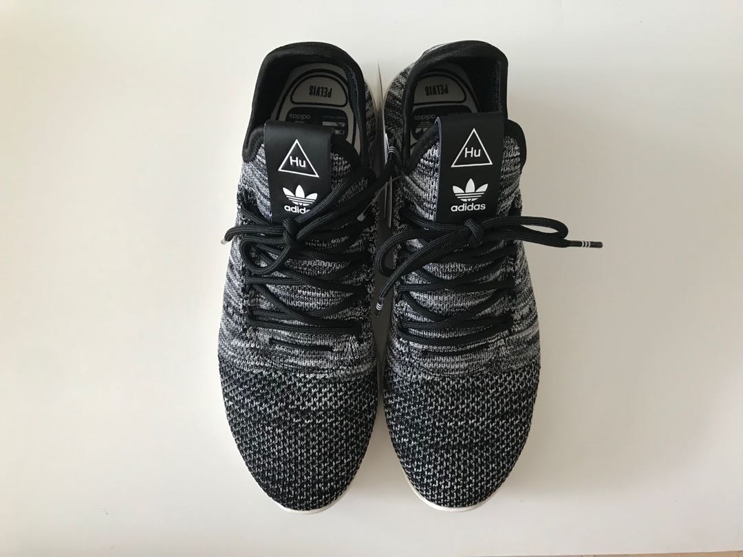Adidas x Pharrell Williams Tennis HU PK in Black Men s Fashion Footwear Sneakers on Carousell
