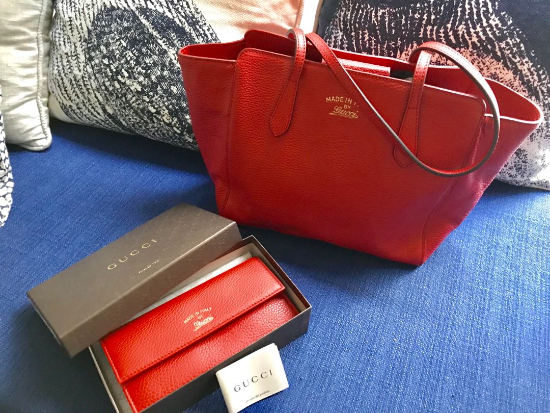 gucci bag and wallet