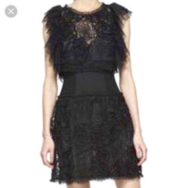 bcbg velvet applique dress