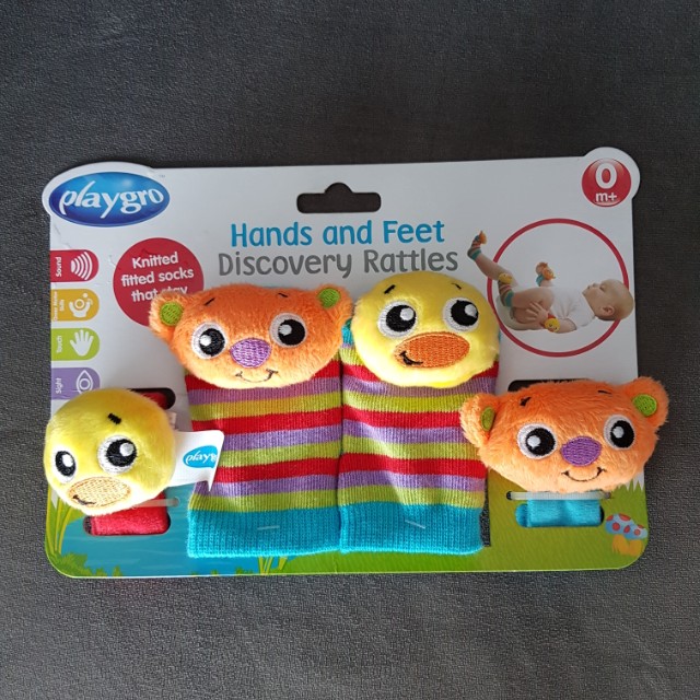 playgro hands and feet discovery rattles