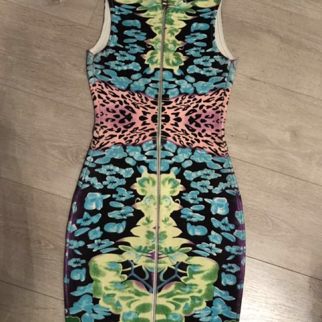 colourful bodycon dress
