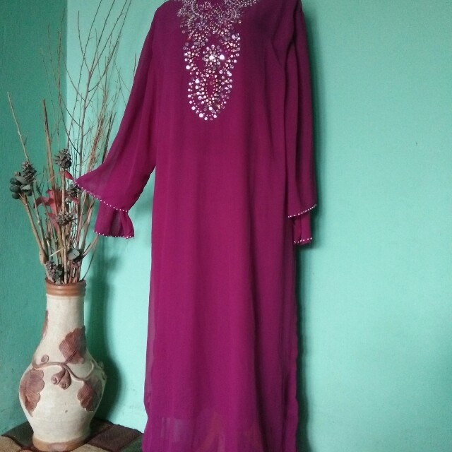 Gamis Ukuran Xl Fesyen Wanita Pakaian Wanita Di Carousell